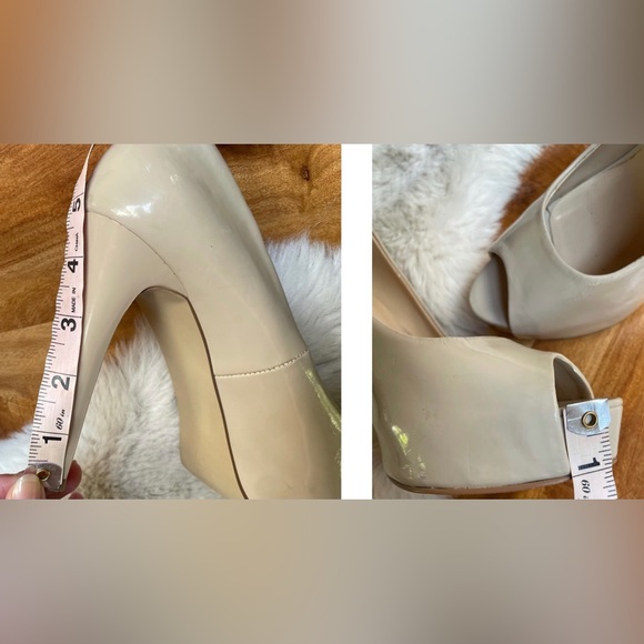 Guess | Nude Patent Peep Toe Heels | 8 - Picture 16 of 16